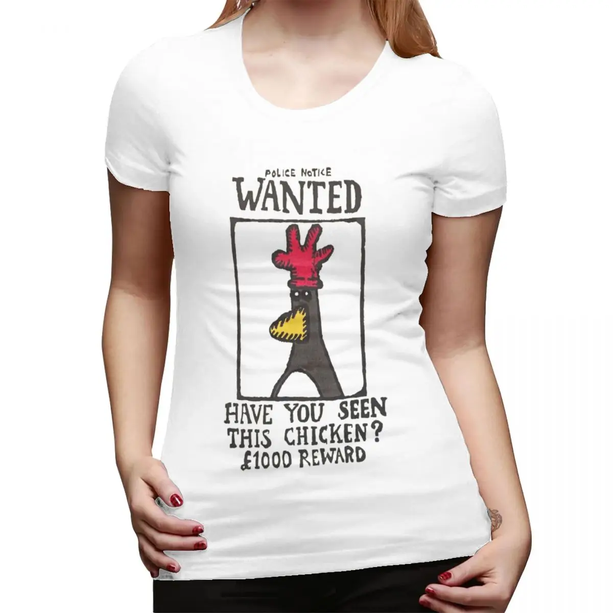 

Женская футболка с курицей, уличная одежда с круглым вырезом, женские футболки, короткая летняя одежда, топы