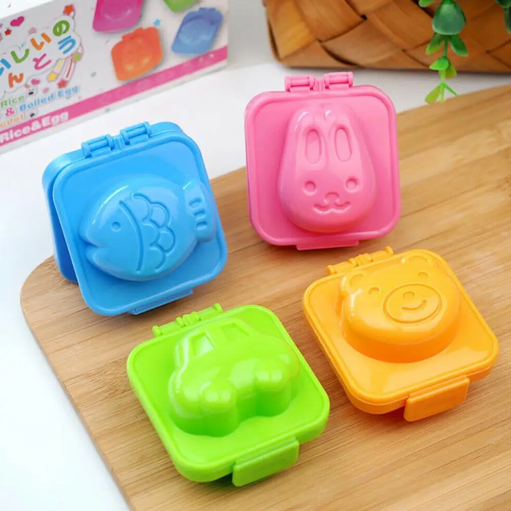 Cartoon Cute Boil Egg Mold Sushi Rice Decorating Mold, Cake Mould Decorating Mold Fondant Rice Tool Ball Bento Accessories H3T5