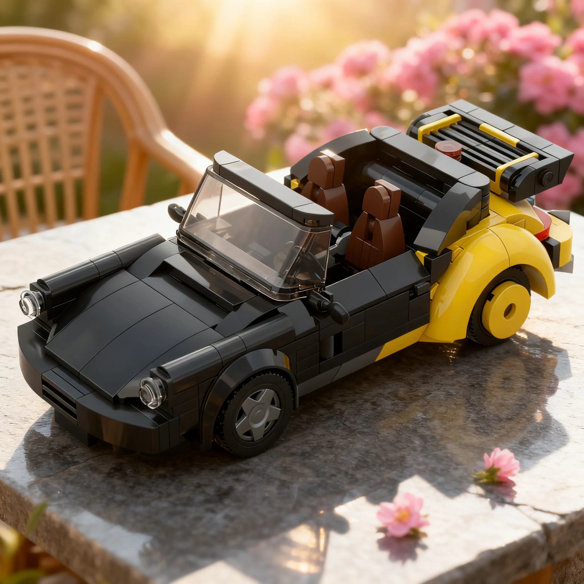 398pcs MOC Cars Cyberpunk2077 911 Samurai Model Building Blocks Architecture Toys Christmas Gift Display Birthday Brick 3D DIY