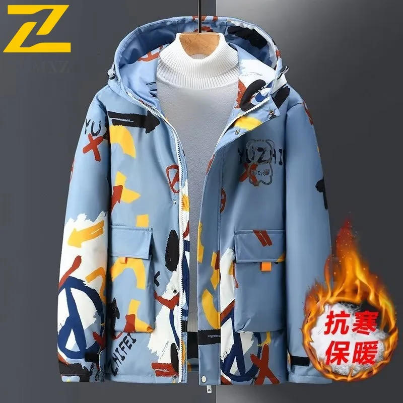 

COMXZ Men's Bread Jacket Daily Walk Lightweight Design Travel Classic Puffer Jacket Snow Trip Plus Size Comfort Winter Padding