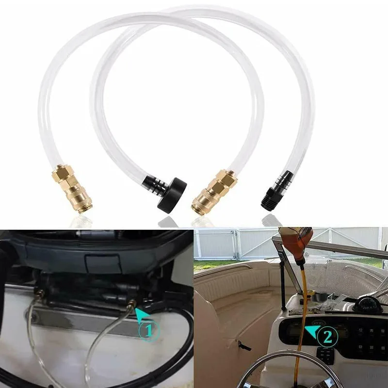 Esuya mangueira de enchimento óleo ponte tubo kit compatível com sistema de direção hidráulico seastar barco sangrador mangueira acessórios marinhos