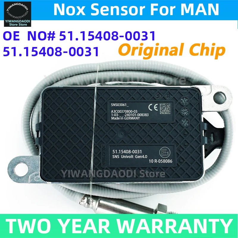 New 51154080031 Nitrogen Oxide Nox Sensor 51.15408-0031 51.15408.0031 for MAN Truck A3C00370800-03 High Quality