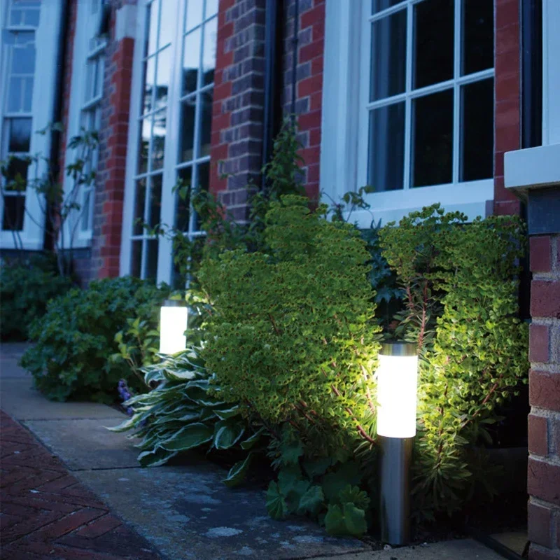 Solar Garden Light Outdoor Waterproof Garden Path Light Landscape Lamp Gate Column Patio Yard Driveway Lawn Lighting Decoration