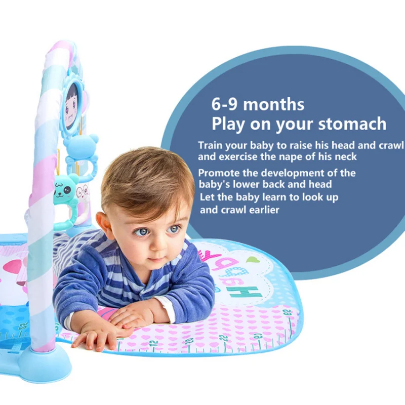 Baby Musical Activity Gym with Foot Piano | 0-36 Months Infant Play Mat | Newborn Educational Piano Toy for Sensory Development