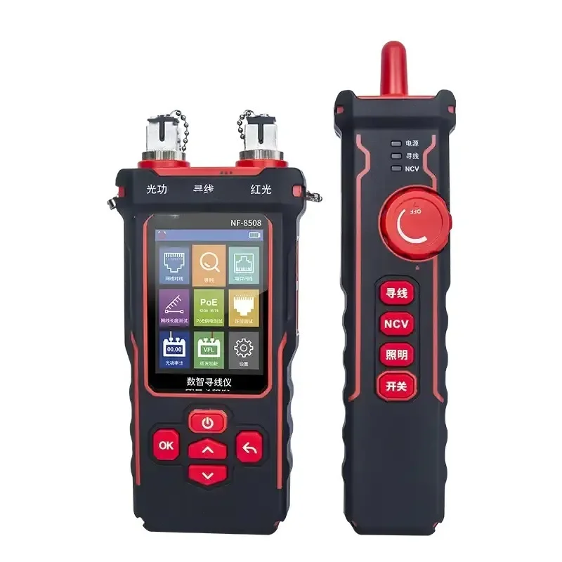 NF-8508 Integrated Network Cable Tester and Line Finder Optical Power Meter with RJ45 Connector Fiber Tester Tool