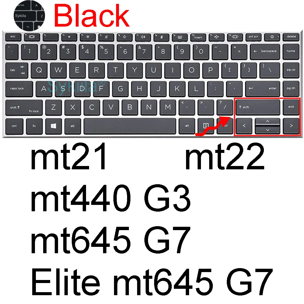 Keyboard Cover for HP mt645 mt440 mt245 mt46 mt45 mt44 mt32 mt31 mt22 mt21 mt20 Mobile Thin Client Silicone Protector Skin Case