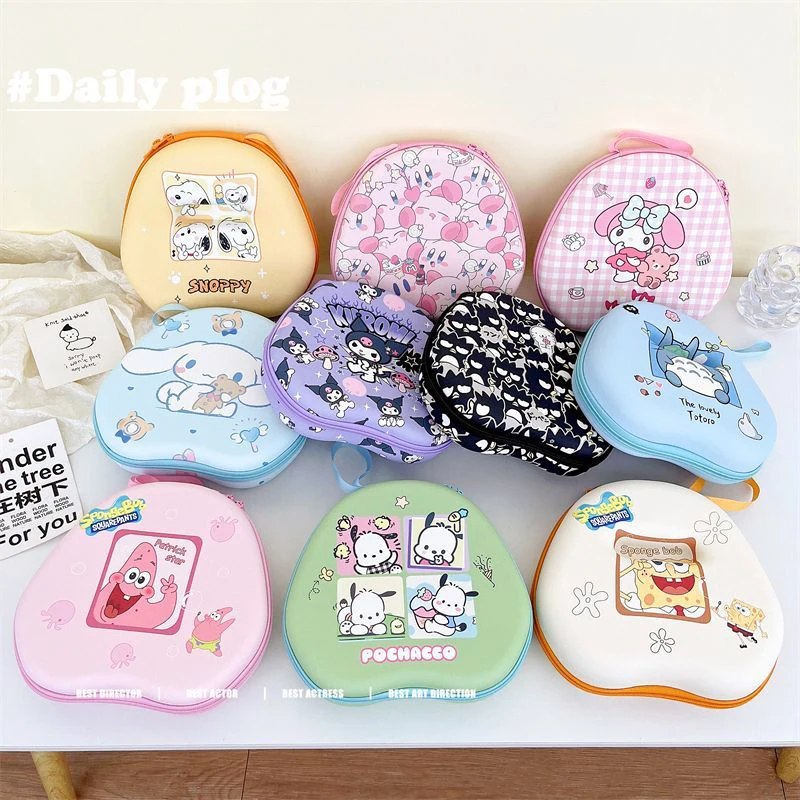 Sanrios Kuromi Cinnamoroll Pochacco Portable Earphone Storage Bag for Airpods Max Headphone Shockproof Protective Cover Case