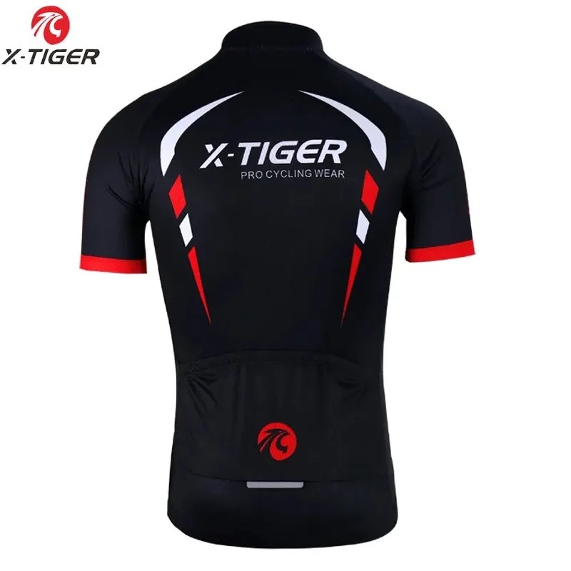 X-TIGER Cycling Jersey Men Mountain Bike Clothing Quick-Dry Racing MTB Bicycle Clothes Uniform Breathale Cycling Clothing Wear