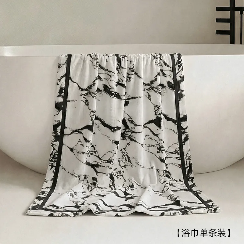 

Yjq bath towel high-end household water absorption does not shed hair, wrapped in cotton all over the body