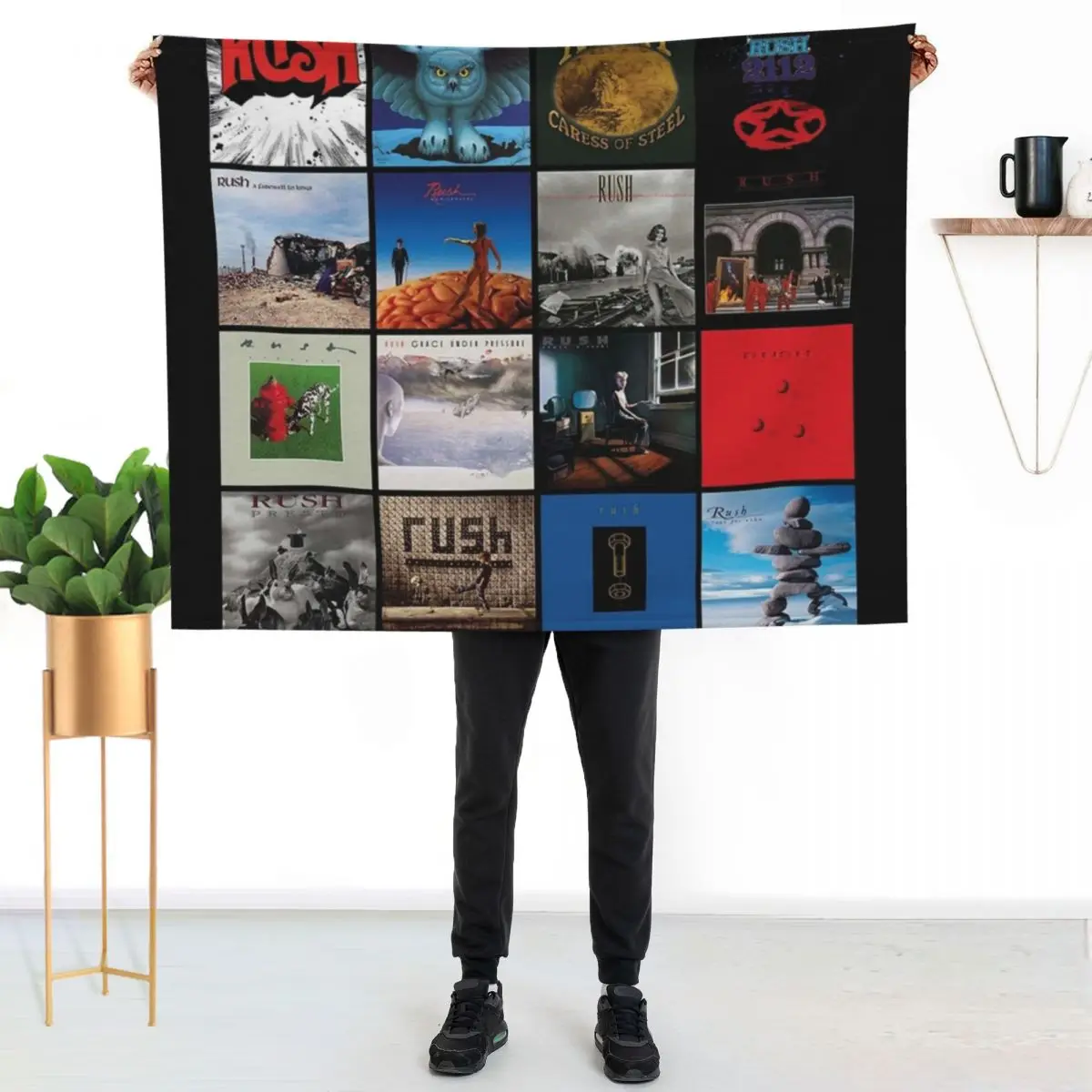 All Album Posters RushBand Completed || 007 Throw Blanket Shaggy Luxury Sofas Blankets For Baby Flannel Large Blankets