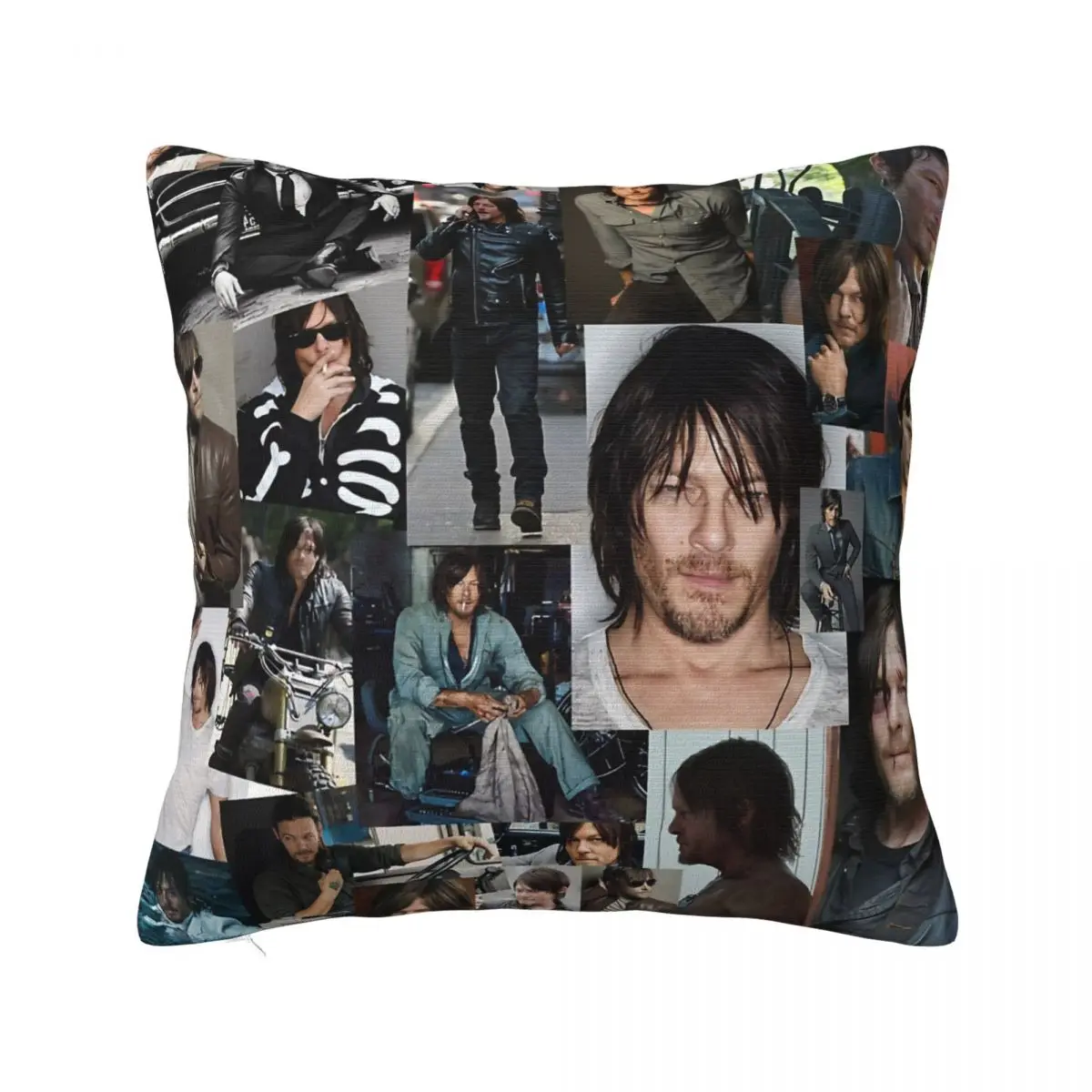 Norman Reedus Fan Made Assorted Random Photo Collage A Pillow Case