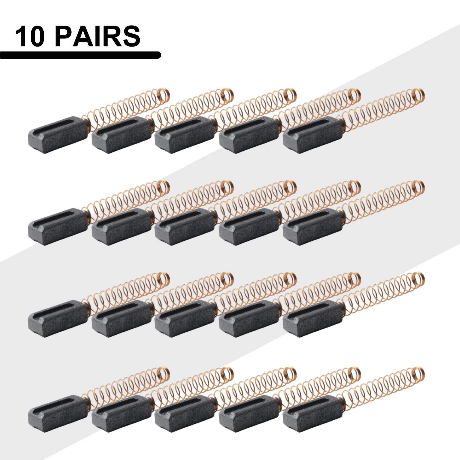 

10 Pairs Carbon Brush For Motor Of Triac S /PID Hot Air Welding 14mmx6mmx5mm Industrial Power Tools Accessories