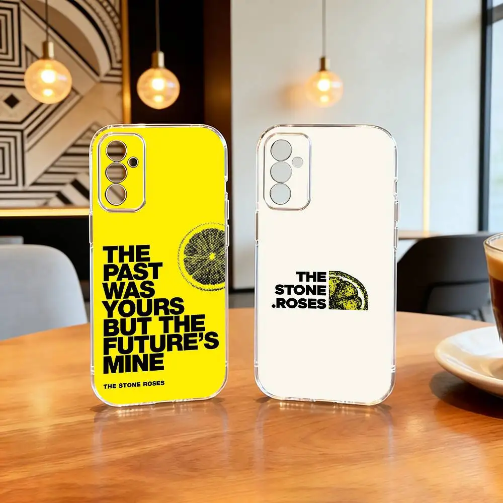 

The S-Stone R-Roses Band Phone Case For SamsungA10,12,20,21S,30,31,40,50,51,52,70,71 Transparent Cover