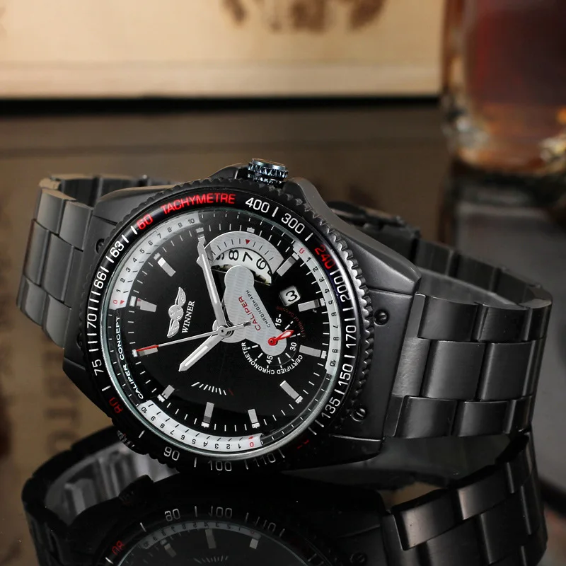 Free Shipping OUTLETSWinner winner Men's Sports Casual Retro Classic Automatic Mechanical Watch