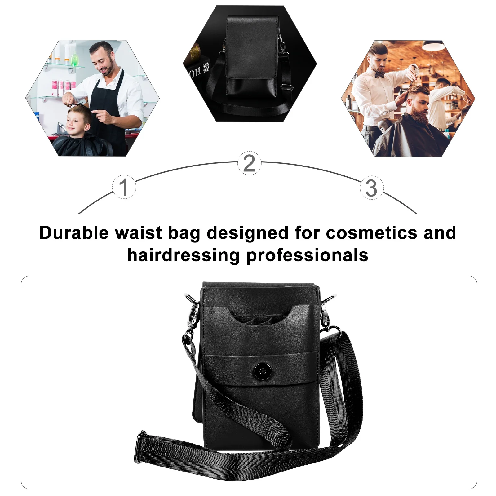 Adjustable Waist Scissor Pouch Bag Big Capacity For Hairdressing Tool Storage Salon Organizer Case Barber Haircut Accessories