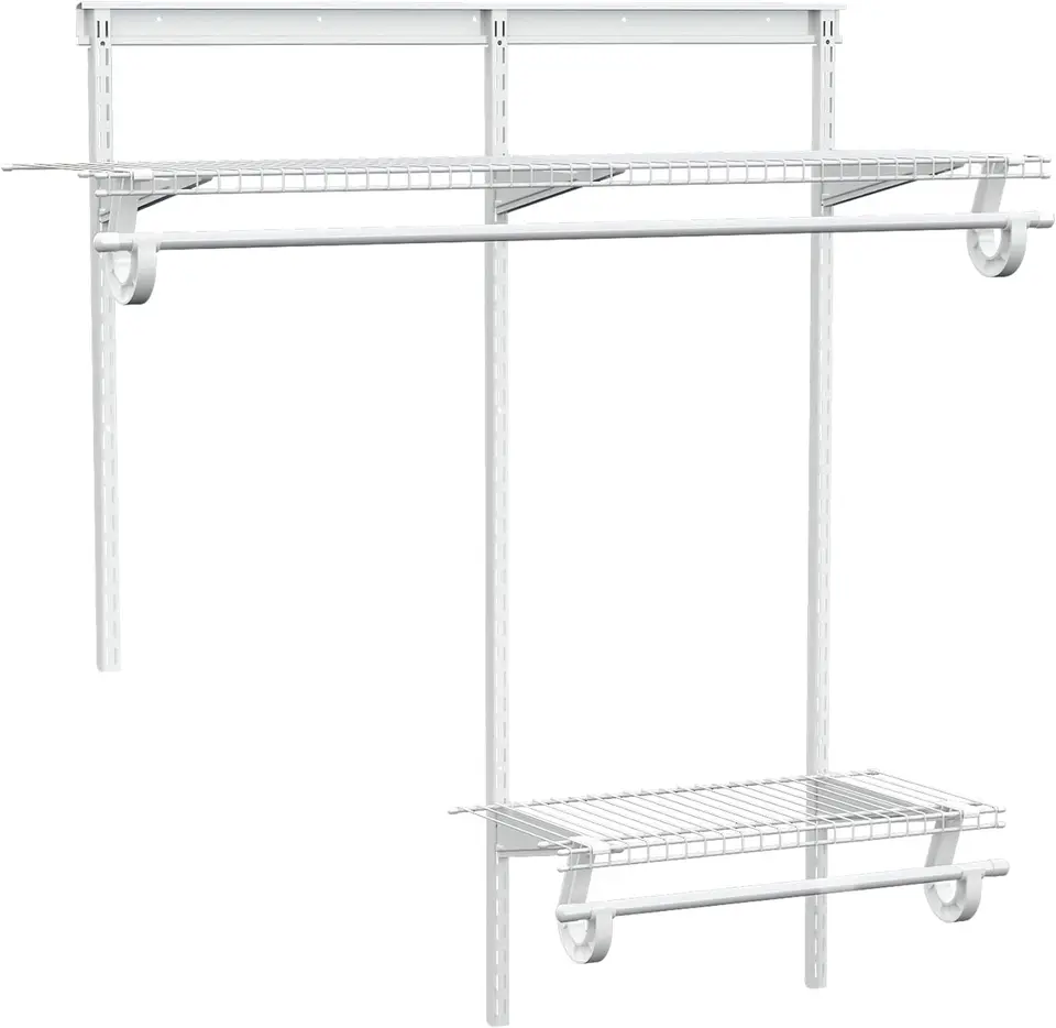Customizable Expandable Closet Organizer System Kit