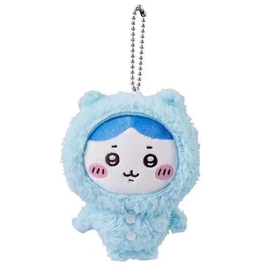 1-6pcs Cute Plush Cartoon Squeak Doll Keychains Pendant Girl Heart Backpack Pendant Super Cute Keyring Jewelry Gifts