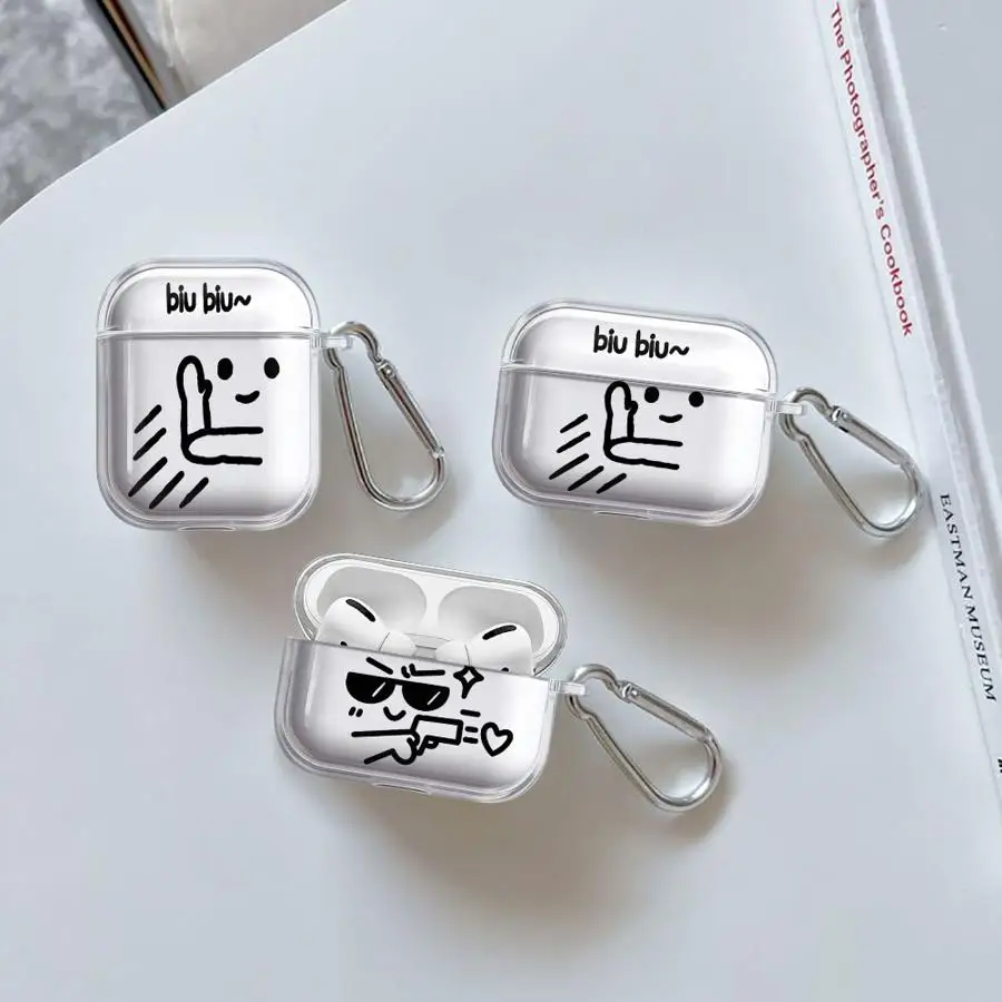 

People Who Send Love Clear Earphone Cases Cover Case For Airpods Pro2 1 4 Pro 3 Pro3 2