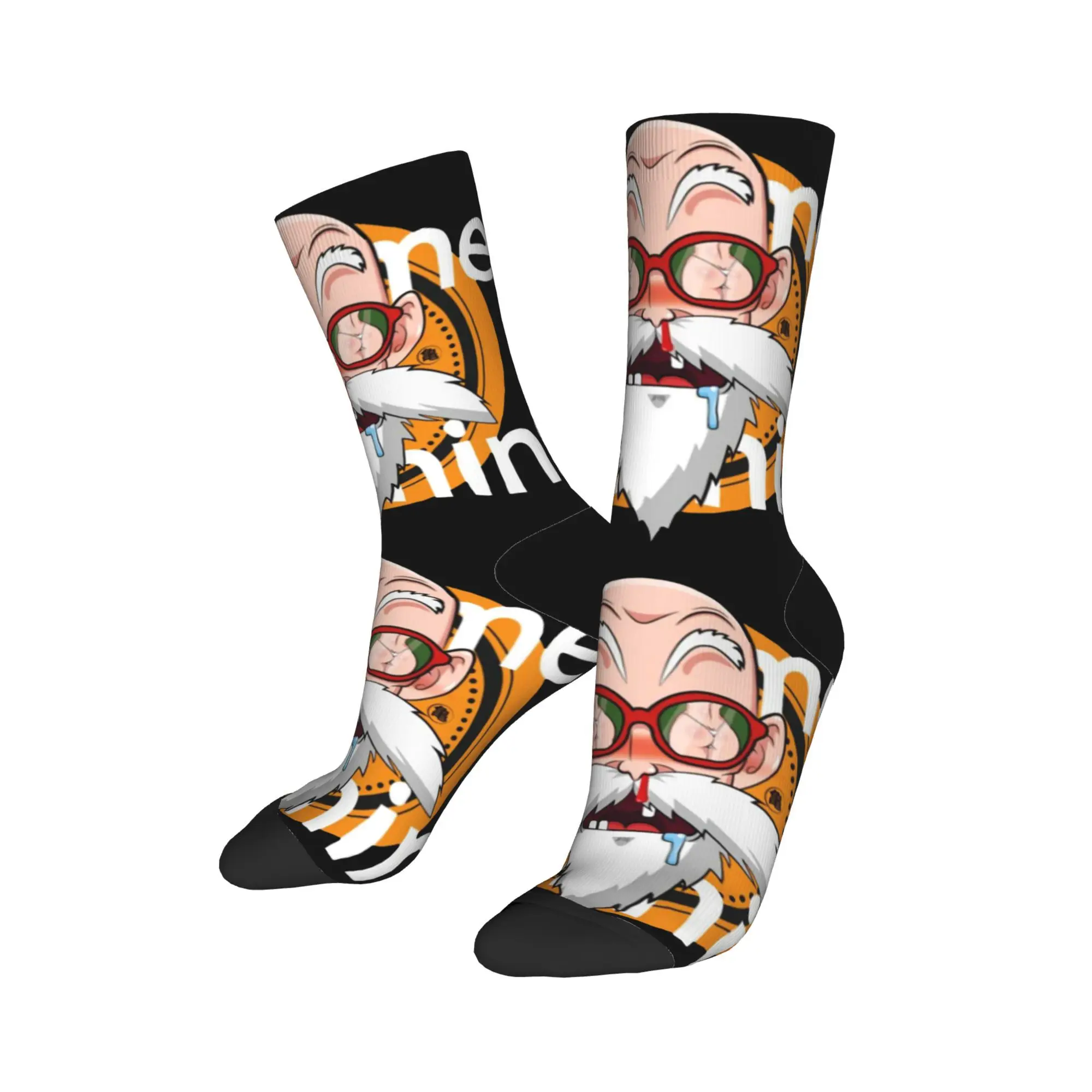 Fashion Socks Hip Hop Kame Sennin Sock Master Roshi Jackie Chun Dragon Ball Graphic Socks Spring Summer Autumn Winter