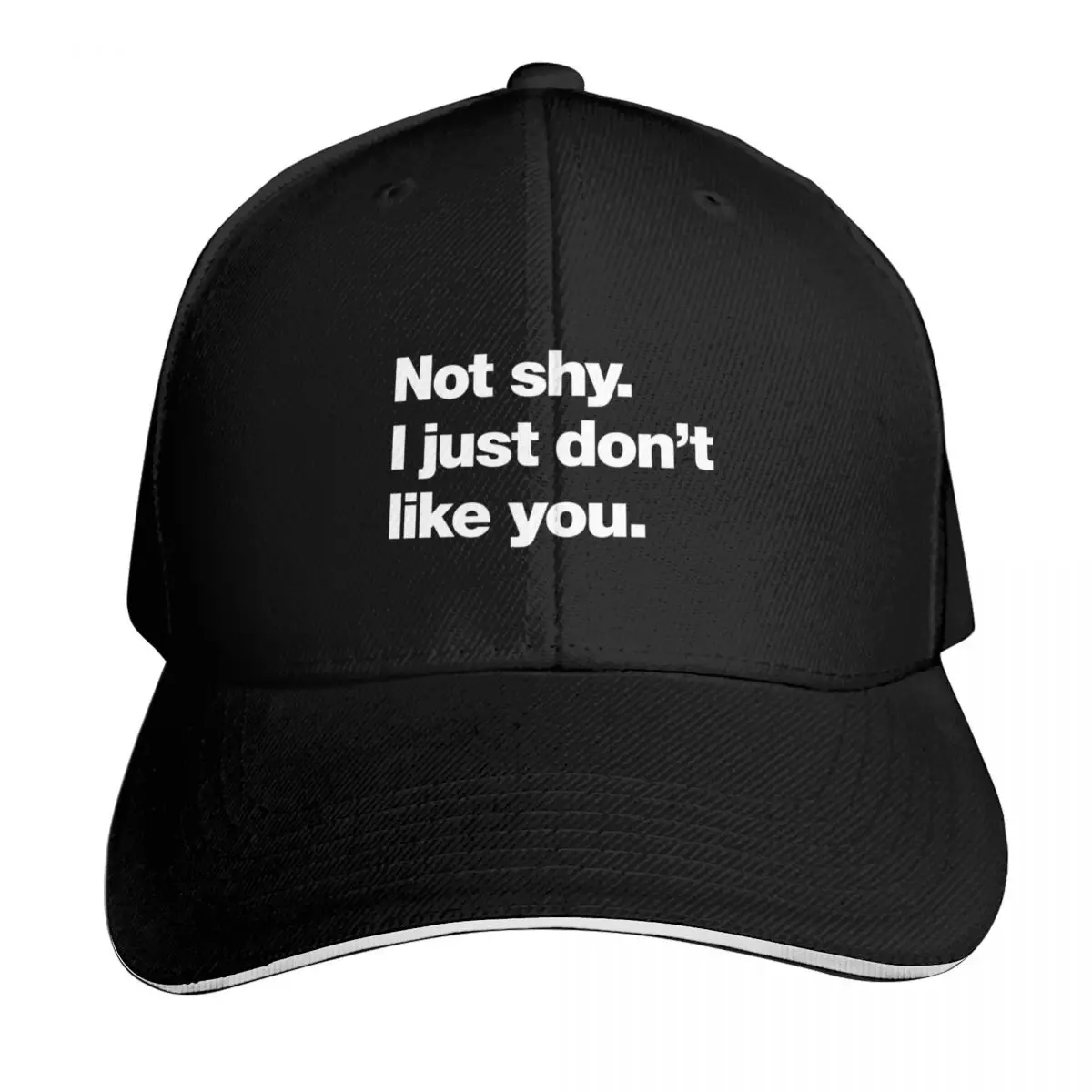 Not shy. I just don't like you. Baseball Cap Hat Baseball Cap Beach Bag Dropshipping Rugby Men Hats Women's