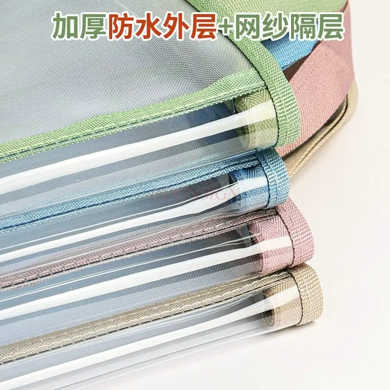 A4 Handheld Subject Bag Folder High Appearance Transparent File Pack Large Capacity Paper Storage