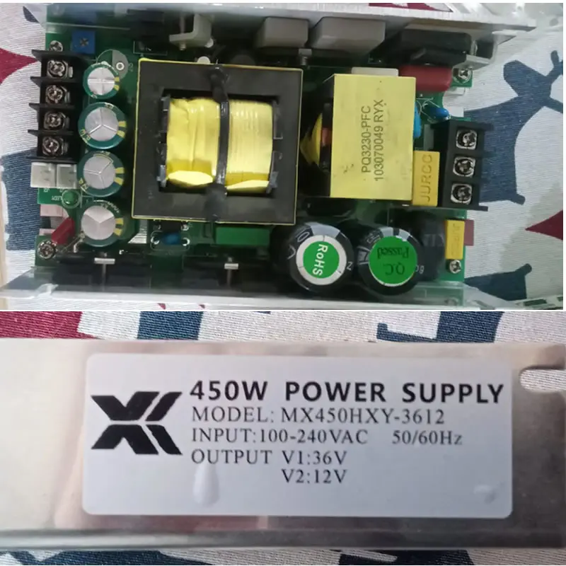 

Power Supply MX450HXY-3612 36V 12V Power Board For Stage LED Moving Head Lights