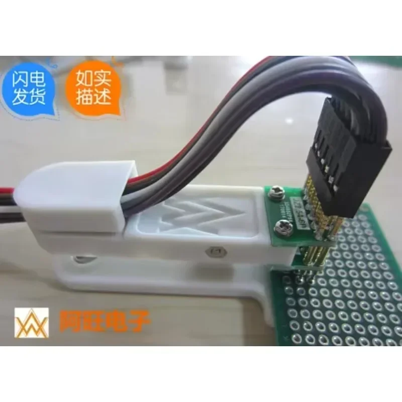 Burning Fixture Debug Download 2.54mm-6P Double Row STM32 STC JTAG Test Frame Spring Pin