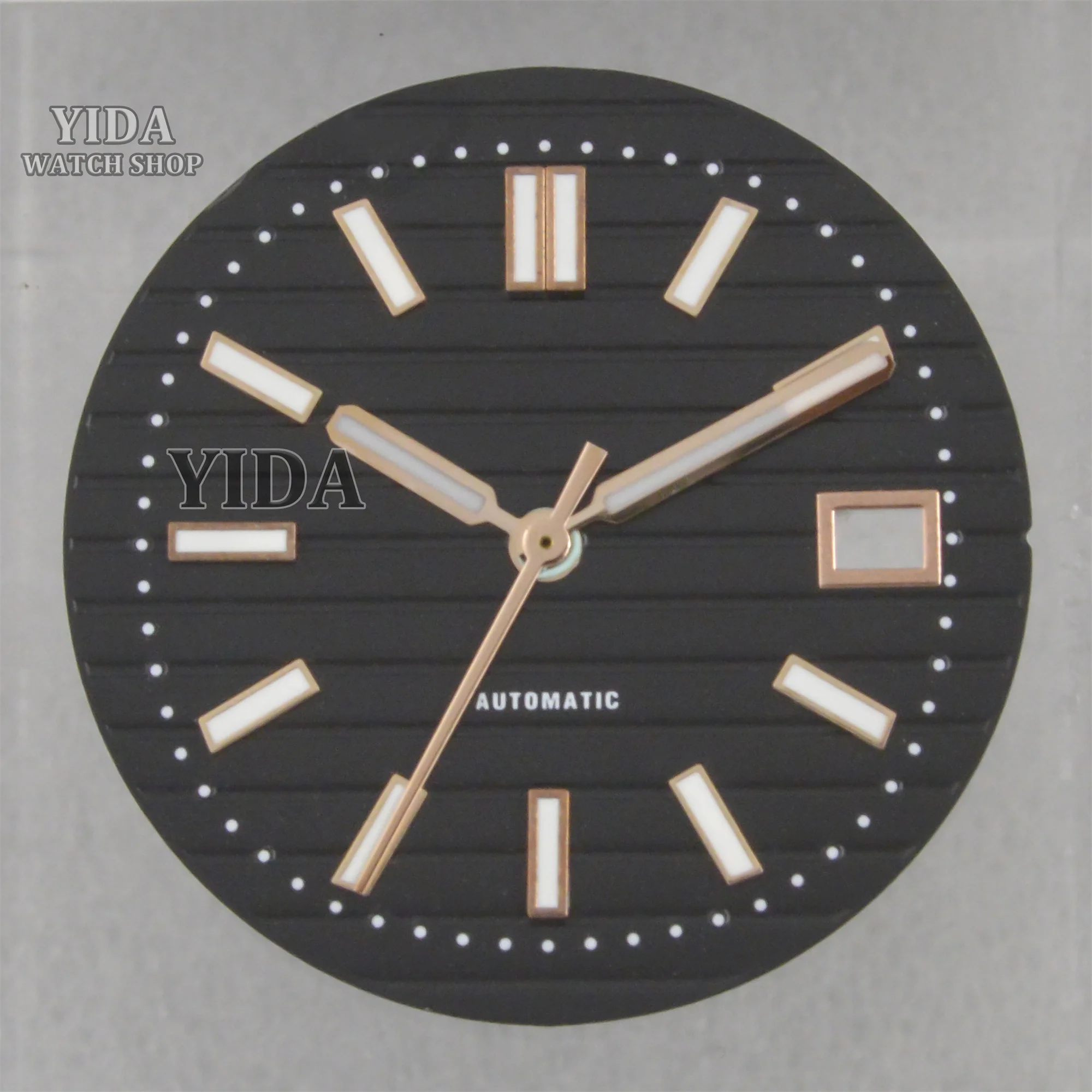 NH35 Watch Dial 30.5mm Green Luminous Face Pointers for Nautilus NH35 Mechanical Movement Watch Faces Accessories Repair Tools