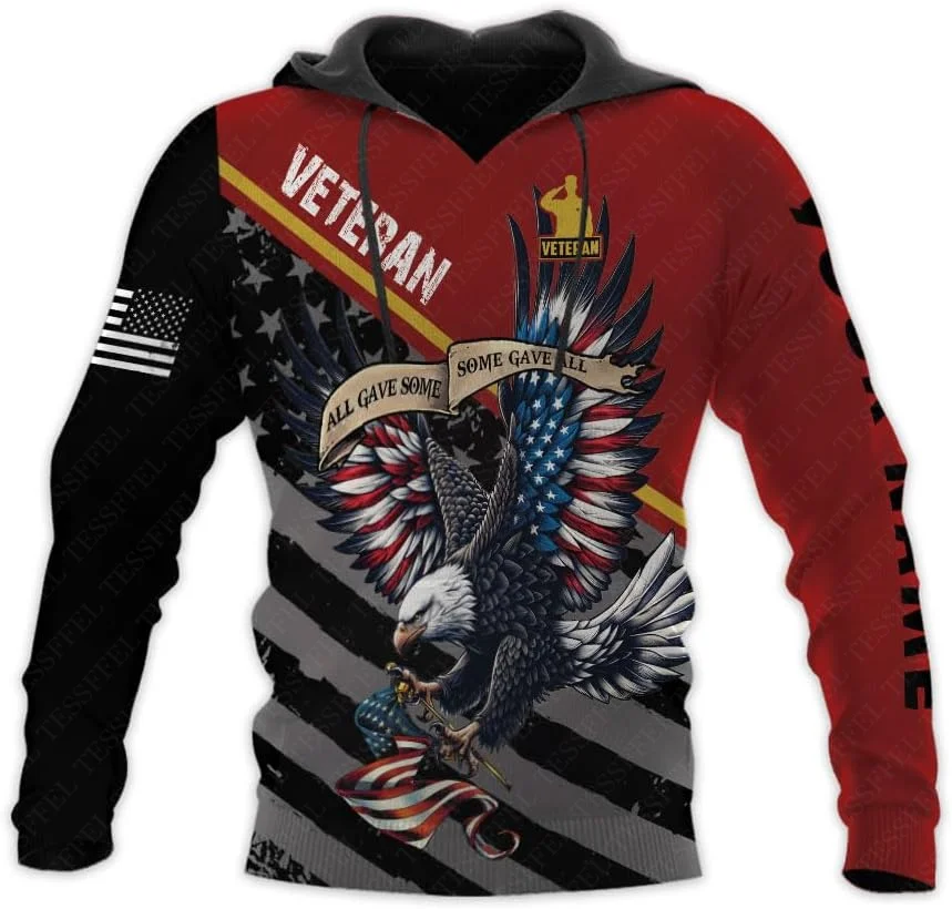

Custom Name Cosplay Army Soldier Veteran Camo Tattoo Retro Vintage Tracksuit 3DPrint Pullover Harajuku Jacket Casual Hoodies X3