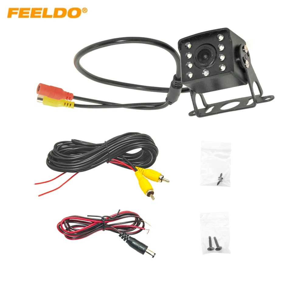 

FEELDO 9V-24V Bus Truck 170 Degree Rearview Night Vision IR Camera Reversing Car Camera with Video Cable #FD-1256