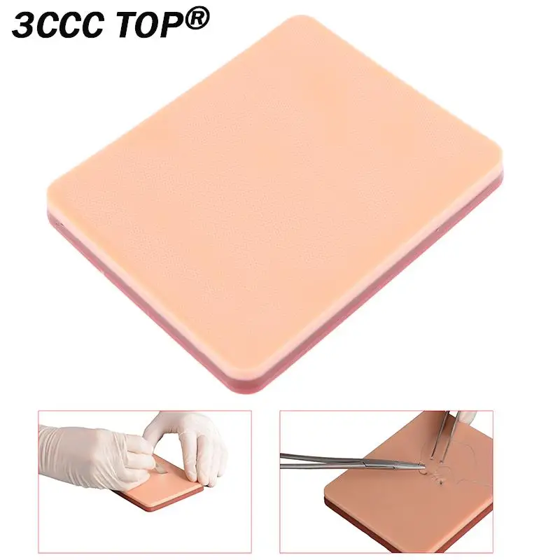 Silicone Simulation Skin Suture Training Model Surgical Suture Knotting Teaching Pad Gadgets Self Designed Wounds Reusable