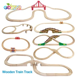 Compatibile con Tomas And Friends Set di binari del treno in legno Giocattoli per bambini Ferrovia in legno Giocattolo Accessori stradali fai da te Giocattolo Regalo per bambini