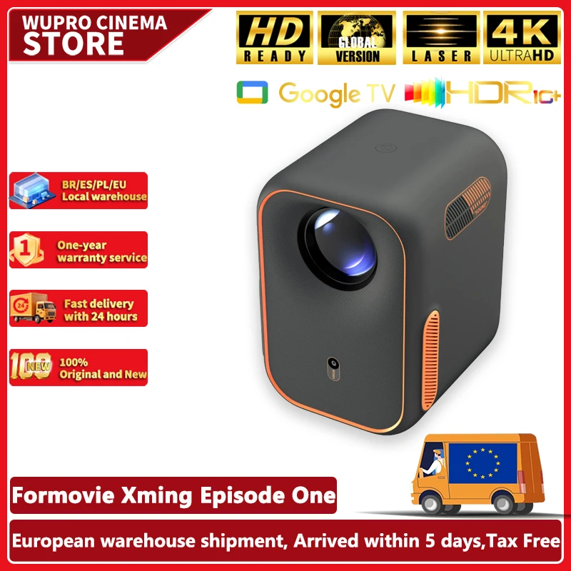 Formovie Xming Episode One Mini proyector 1080 FHD hogar portátil versión Global Google TV Netflix cine proyector inteligente al aire libre