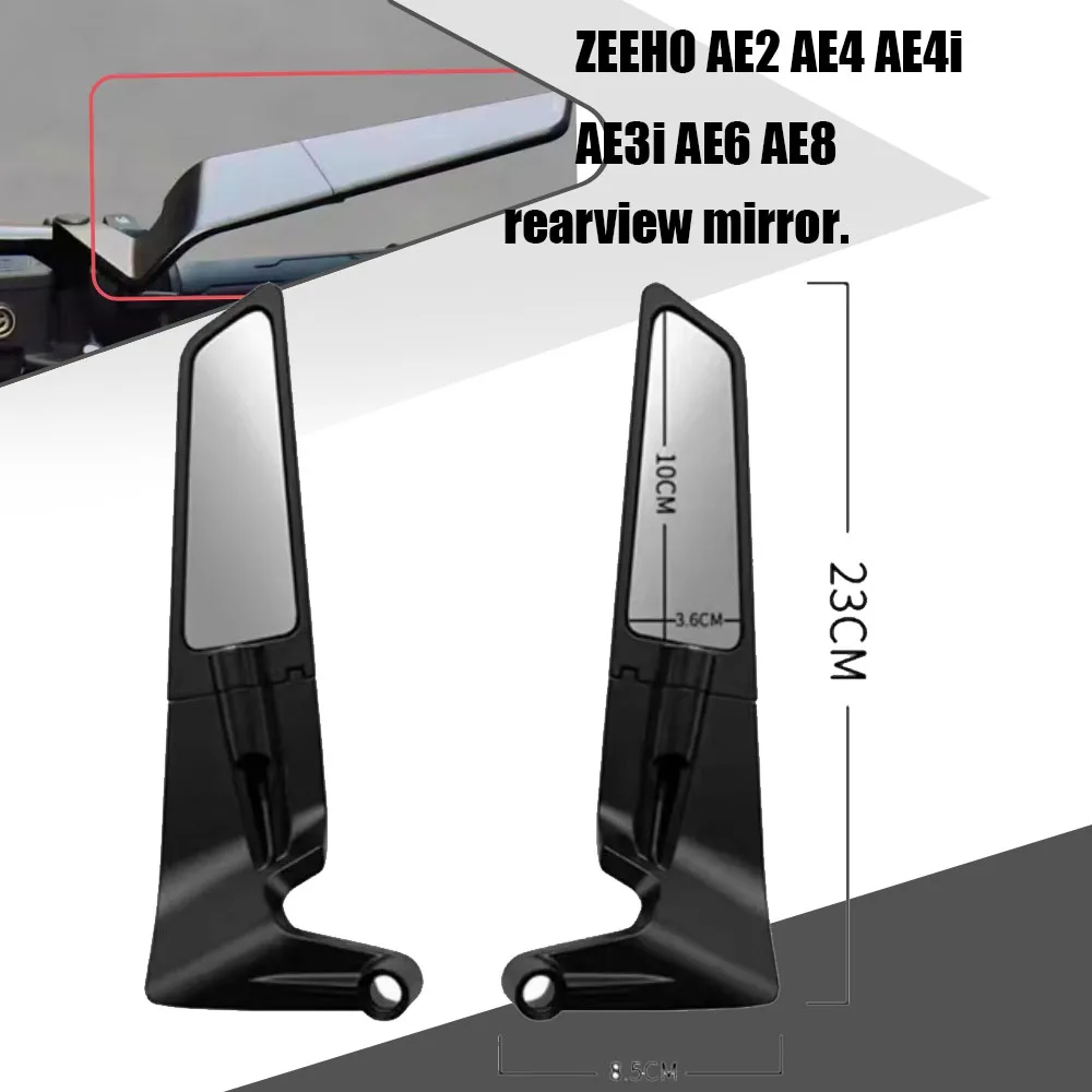 Per Zeeho AE2 AE4 Ae4I Ae3I AE6 AE8 Specchietto Retrovisore Laterale Pieghevole Rimontato.