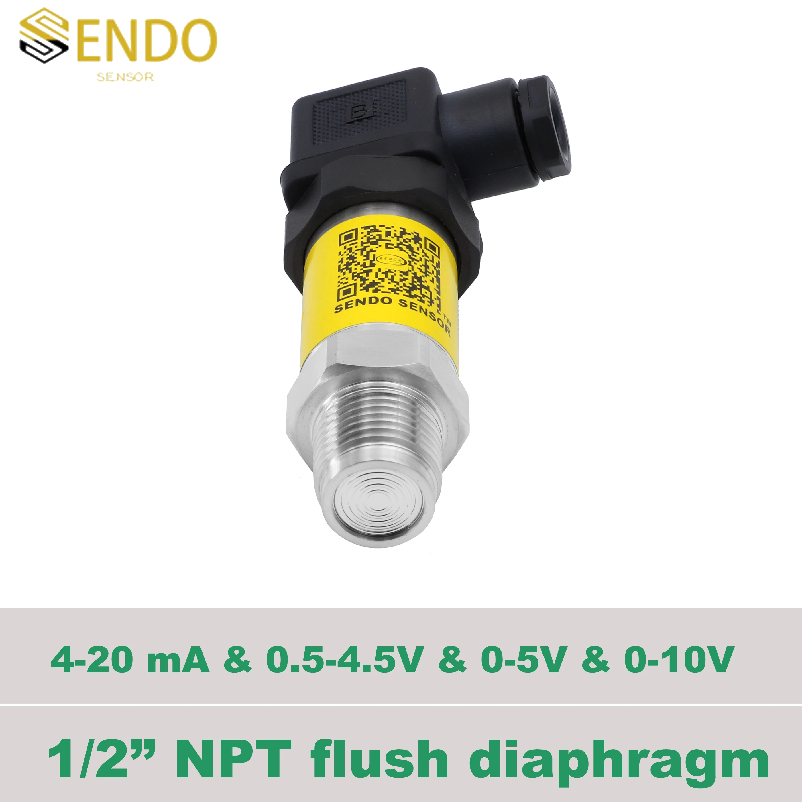 

1 2NPT thread anti block flush face sensor 4 20mA 0.5 4.5V 0 5V 0 10V analog signal 0 to 30psi 250 psig 3000 1500 psig ip65 CE