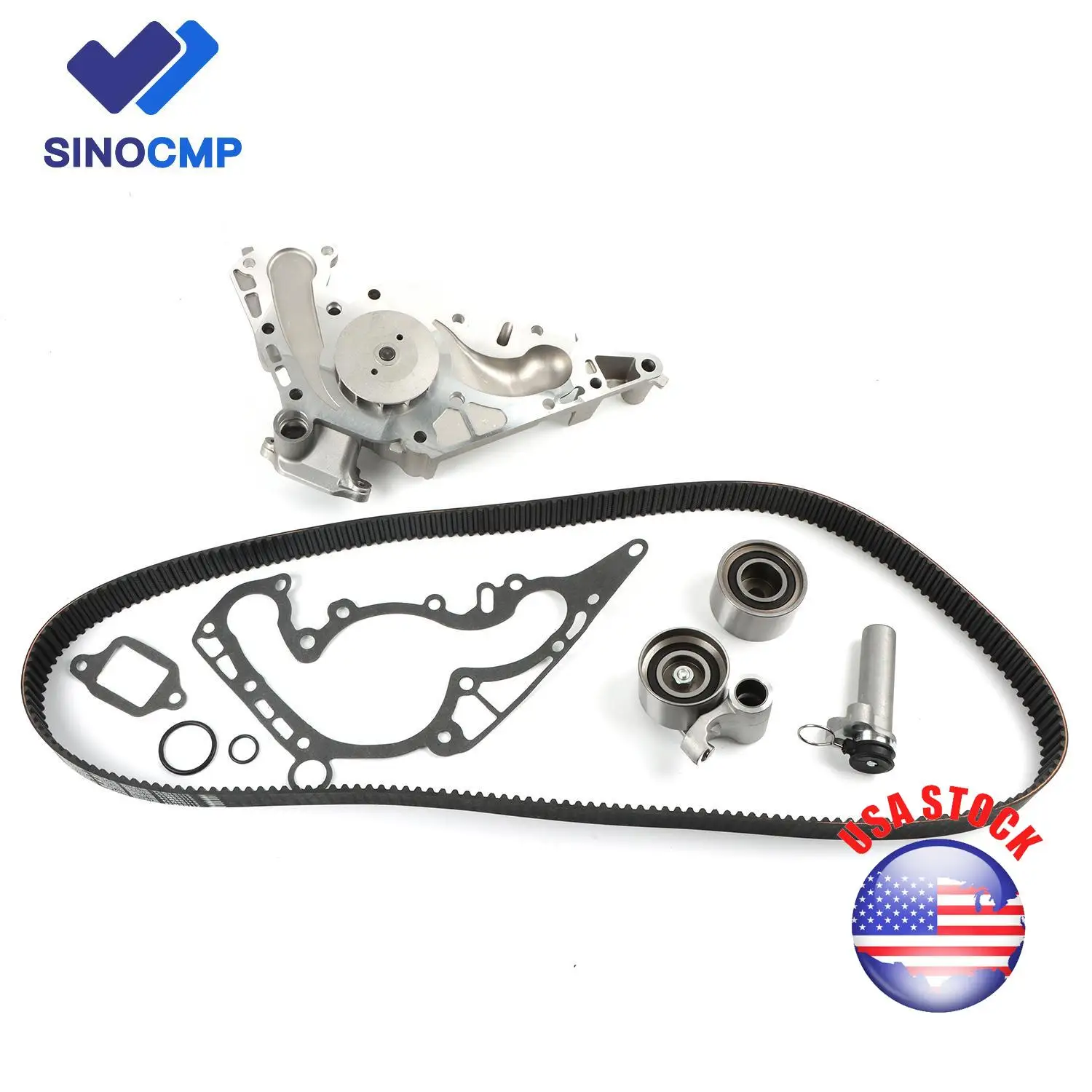 

TKT021 TCKWP298 Engine Timing Belt Kit with Water Pump For 02-10 Toyota 4RUNNER SEQUOIA Lexus LS400 SC400 SC400 GX470 LX470