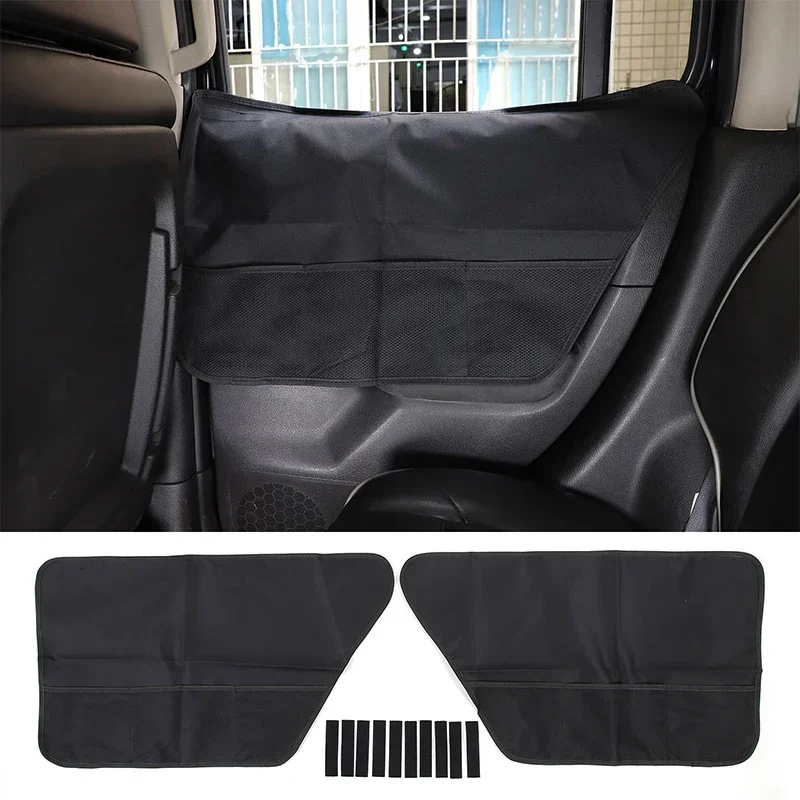 Bolsa de Almacenamiento para Puerta Trasera de Coche, Impermeable, de Tela Oxford Negra, Antiarañazos, para Hummer H3 2005-2009