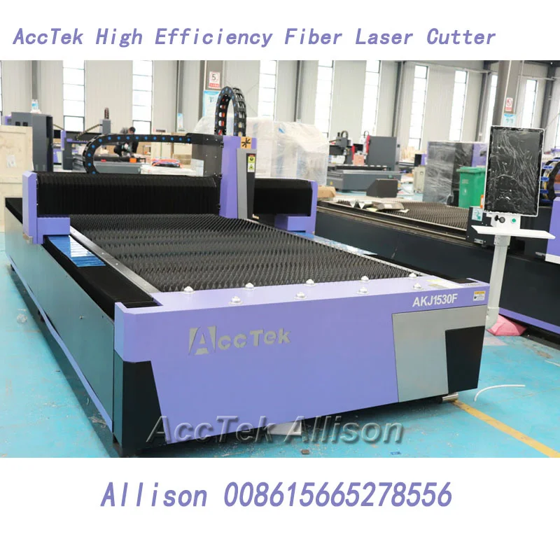 AccTek Laser 1000w 3000w Sheet Metal Fiber Laser Cutting Machines Laser Cutter For Sale for Galvanized Sheet