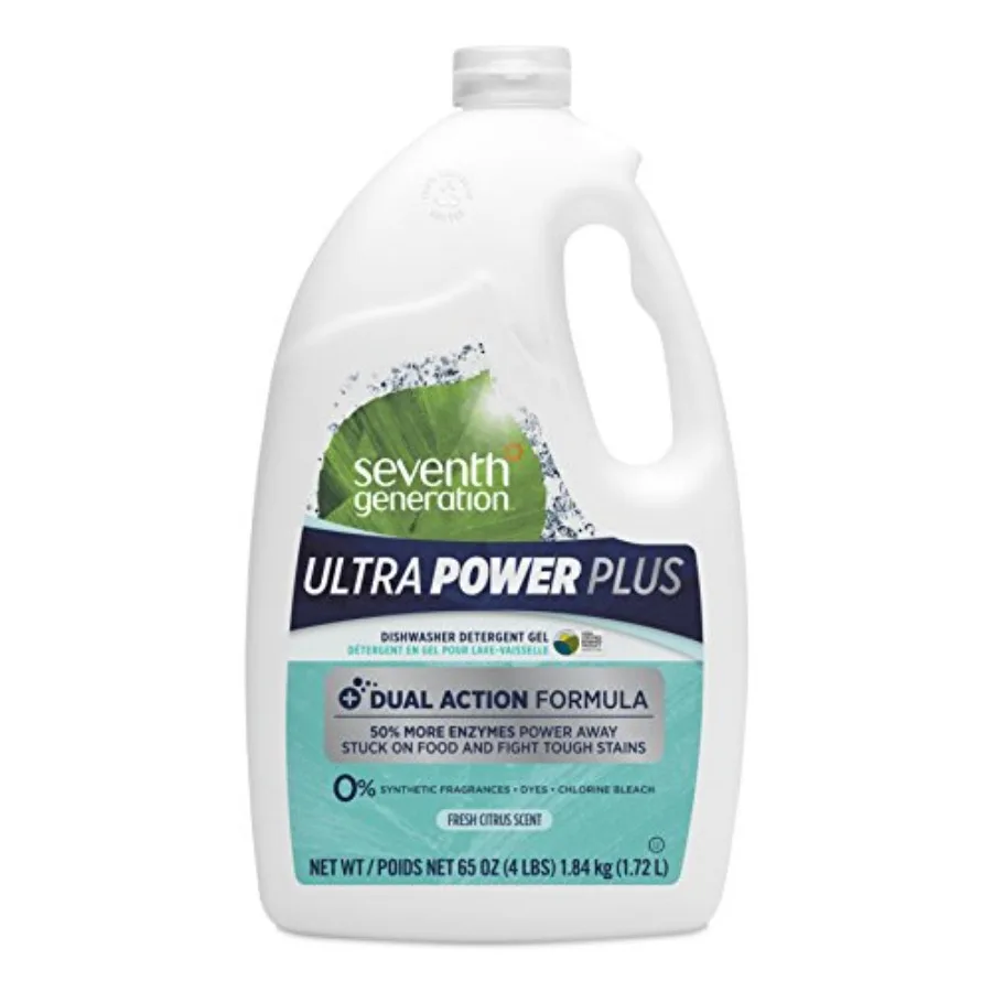 

Seventh Generation Ultra Power Plus Auto Dish Gel, Fresh Citrus Scent, 65 Ounce