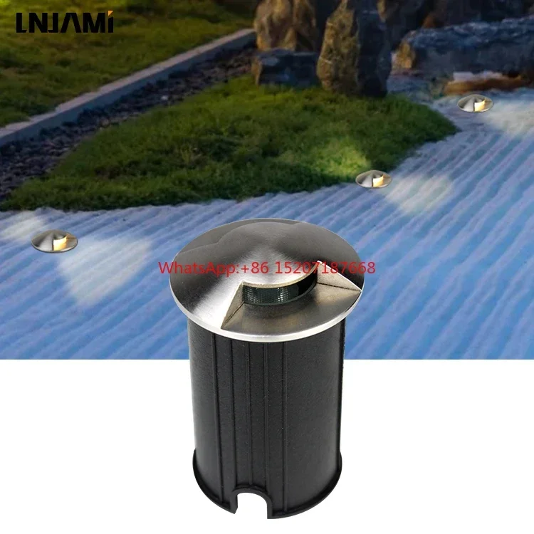 

3W IP68 Outdoor Mini Inground Light LED Underground Light With One Two Three Four Side View Driveway Bury Lamp