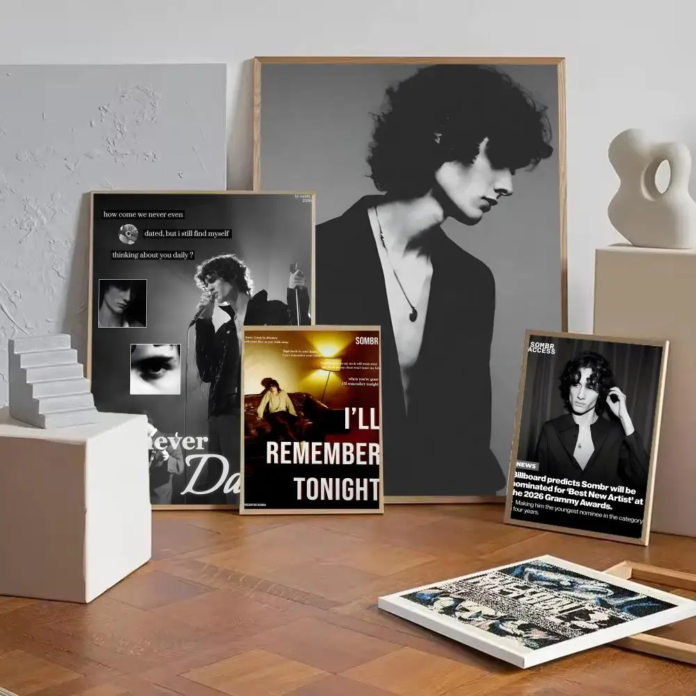 Singer S-Sombr Poster Paper Print Home Living Room Bedroom Entrance Bar Cafe Art Painting Decoration