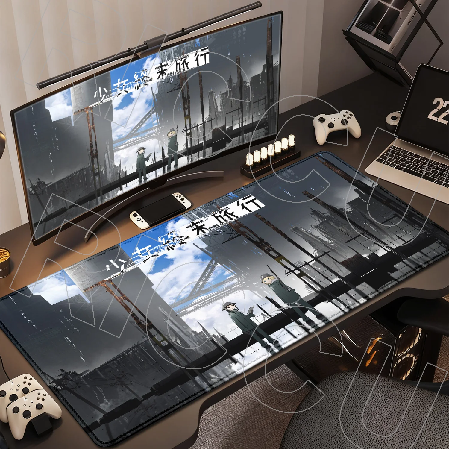 

HD printing XXL Girls Last Tour Anime Mousepad Expand Mause Pad Rug Office PC Accessories Desk Mat Keyboard Gaming carpet Large
