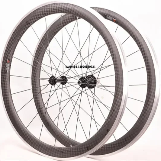 

OEM 12K Carbon Aluminum Bicycle Wheelset 700C 38/50mm V Brake & Disc Braking System R13 R16 Wheel