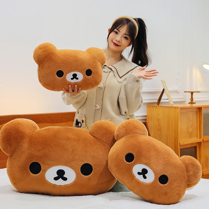 

Cute Big Bear Pillow - Super Soft Relax Bear Backrest Cushion Adorable Plush Doll Gift for Couples and Lovers