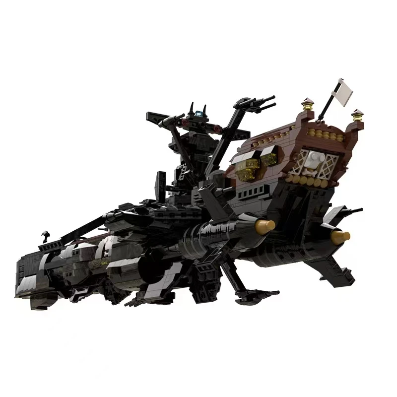 MOC Anime Space Pirate Battleship Captain Harlock Arcadia Pirate Ship Model Building Block Constructor Bricks Toys Gift