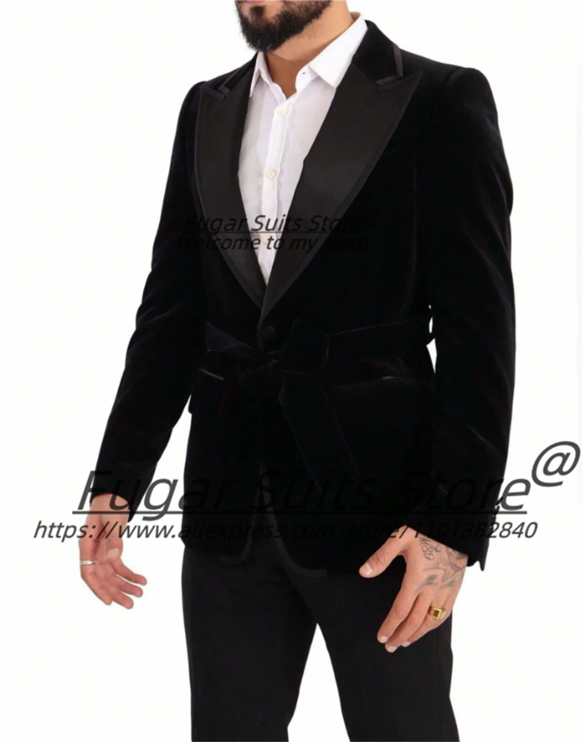 Gelbe Mode High-End-Männer Anzüge maßge schneiderte gekerbte Revers Bräutigam formale Smoking 2 Stück Sets klassische männliche Blazer Ropa Hombre