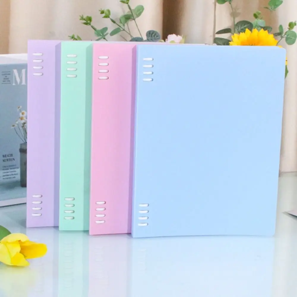 High Quality Macaron Color Notebook A5/B5 Detachable Binder Book Horizontal Line Inner Page Notepad Gift