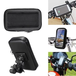 Motorcycle Telephone Holder Support Moto Bicycle Rear View Mirror Stand Mount Waterproof Scooter Motorbike Phone Bag