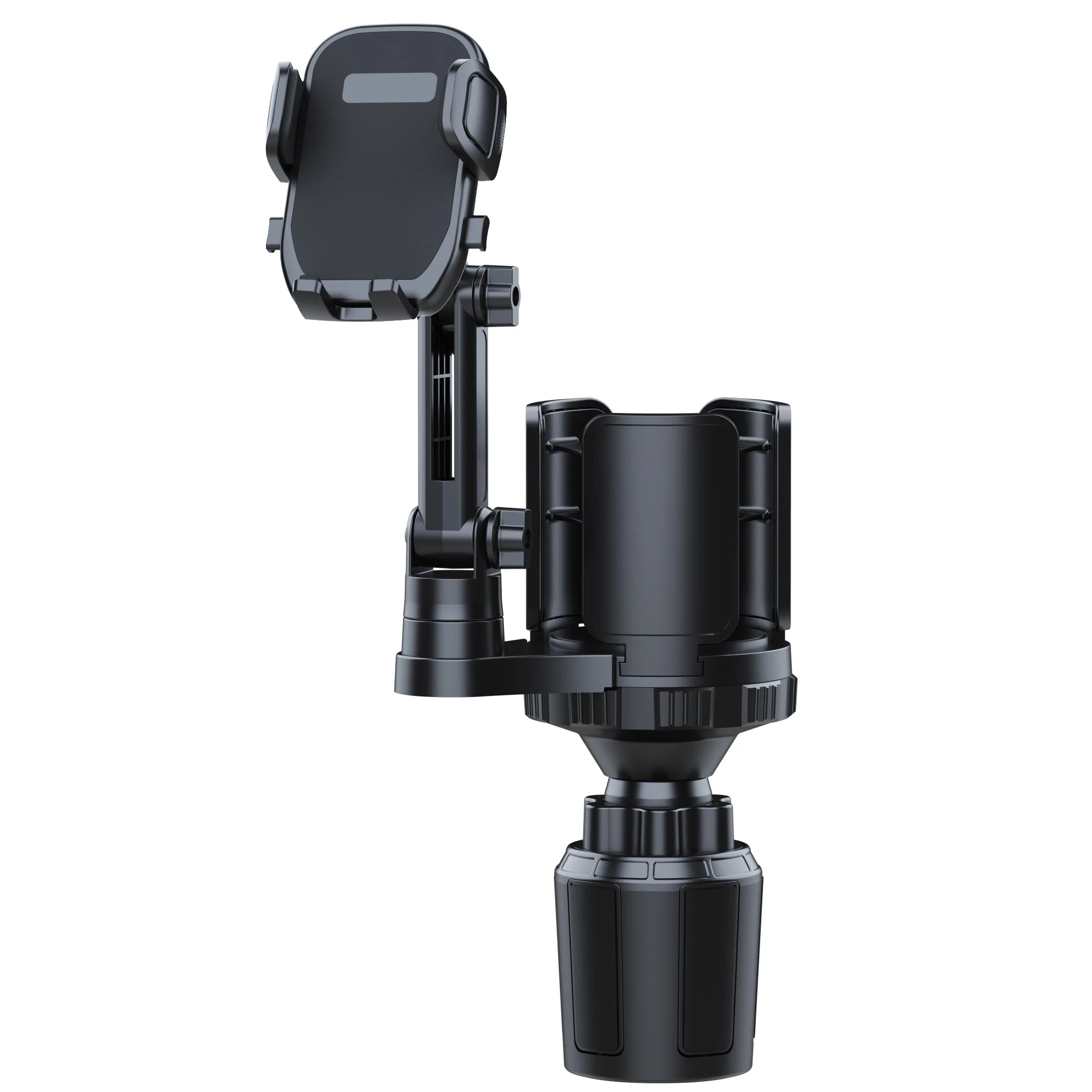 Car Phone Holders, Adjustable Car Cup Holder Expander with Rubber Grip, Secure Hold, Fit for Up to 5.31'' Drinks/Mugs/Foods