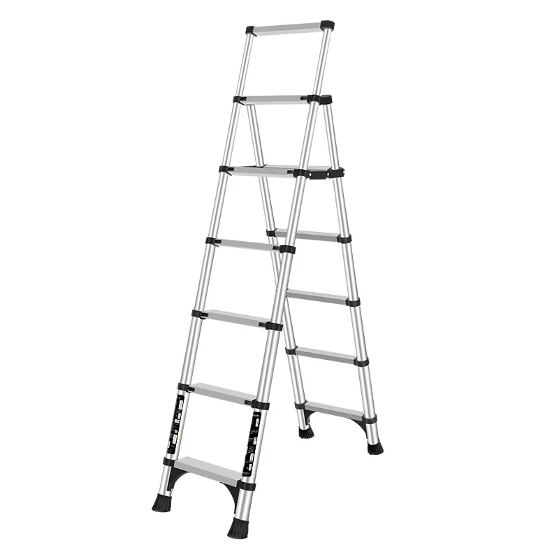 

Jiangzhicheng Thickened Aluminum Alloy Multifunctional Household Folding Telescopic Ladder Herringbone Ladder Bamboo Ladder Lift